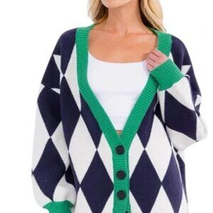 TCEC NEW SWEATER CARDIGAN NAVY